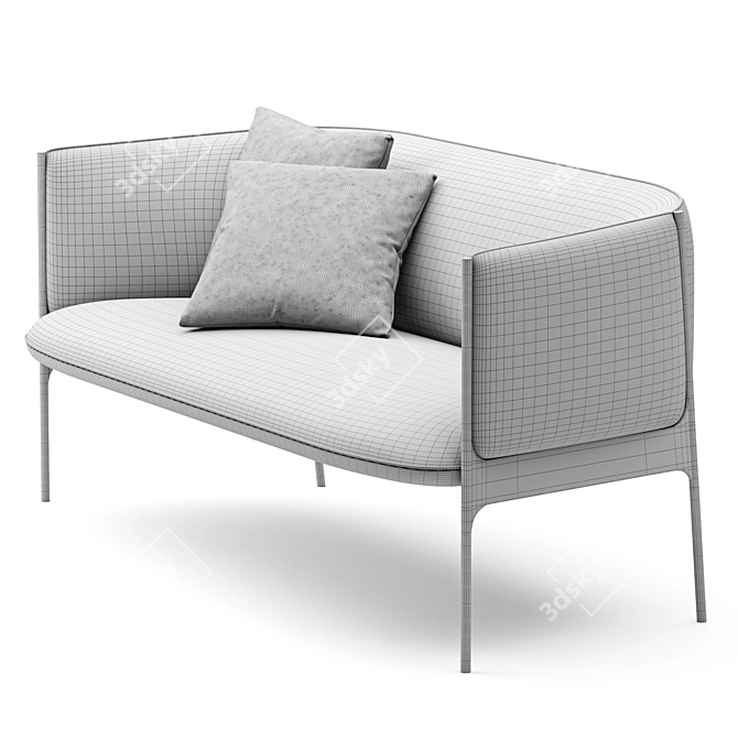 Modern Comfort: Wendelbo Sepal Ensemble. 3D model image 7