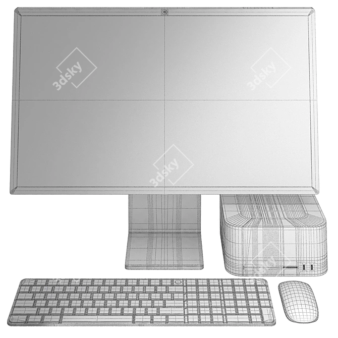 Apple Mac Studio PC Display 3D model image 7