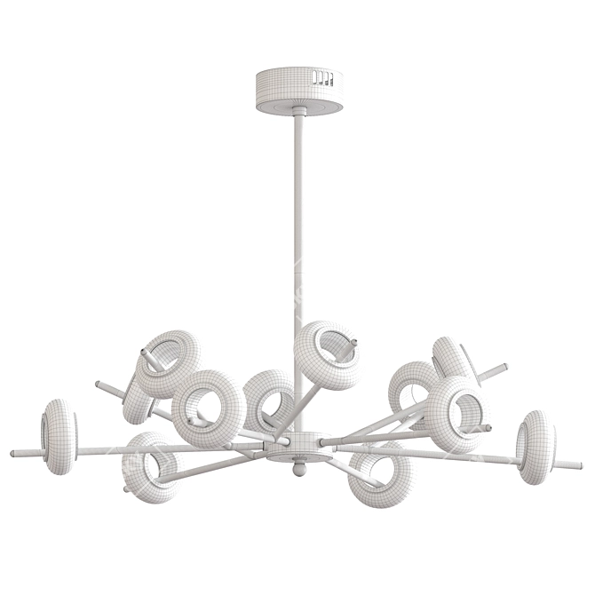 Elegant 2015 Monaco Lamp Fixture 3D model image 3