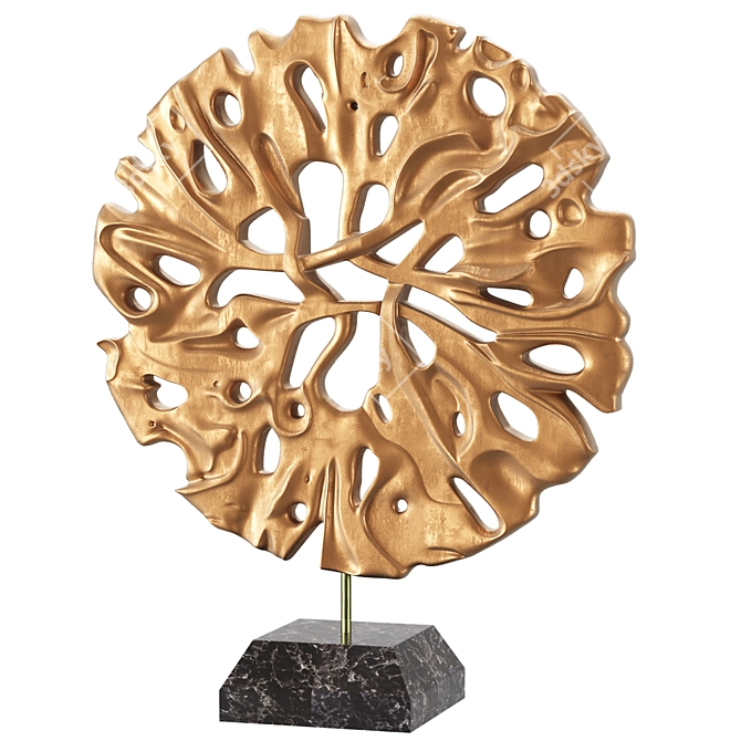 Golden Root Interior Statue 3D model image 1