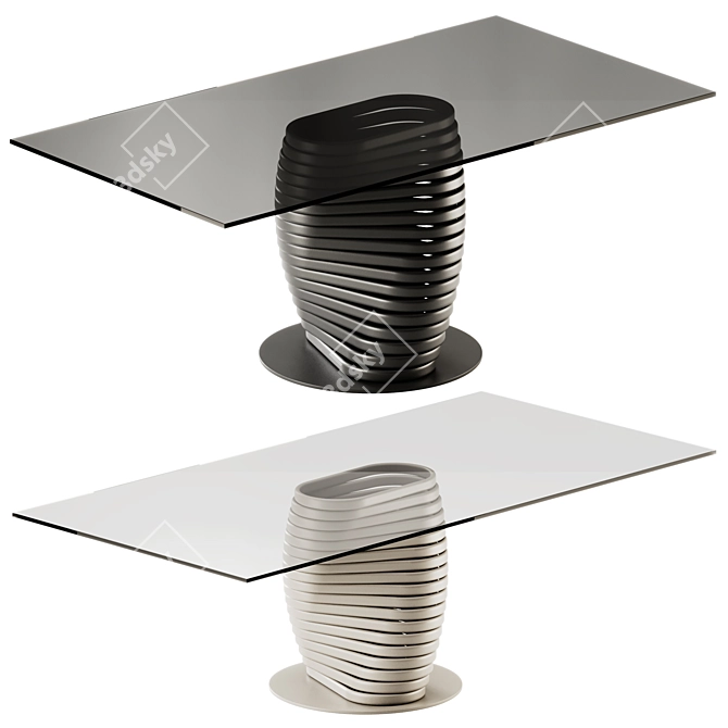 EFORMA ROTOLO Glass Table 3D model image 1