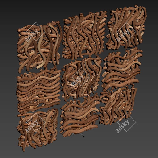 High-Quality 3D Polygon Texture Model 3D model image 4