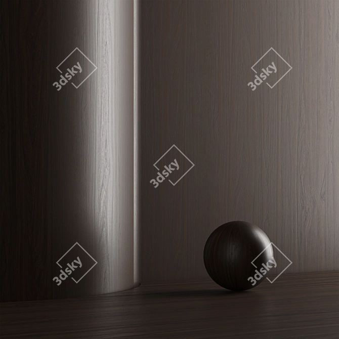 Seamless Oak Wood Texture Set 3D model image 5