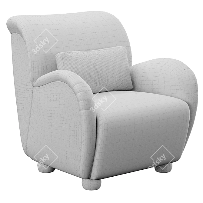 Modern Baird Accent Chair 3D model image 6