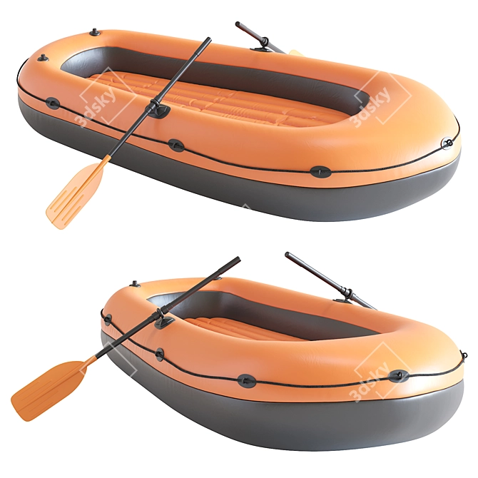 Inflatable Boat Set, 2016 Version 3D model image 1