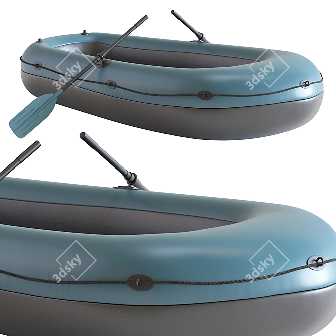 Inflatable Boat Set, 2016 Version 3D model image 2