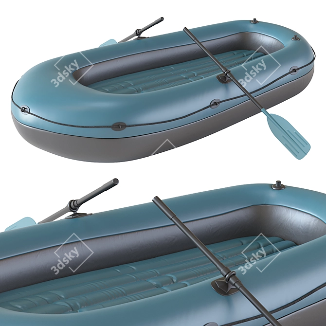 Inflatable Boat Set, 2016 Version 3D model image 4