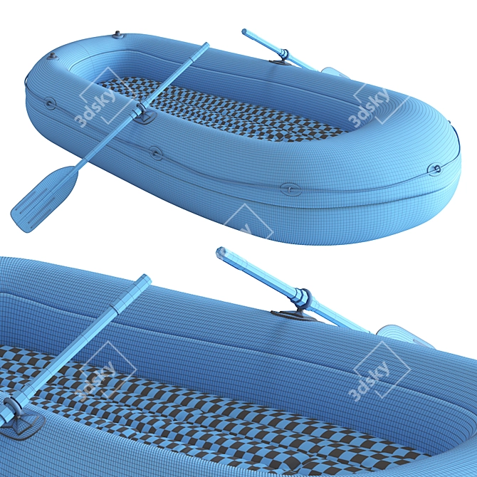 Inflatable Boat Set, 2016 Version 3D model image 7