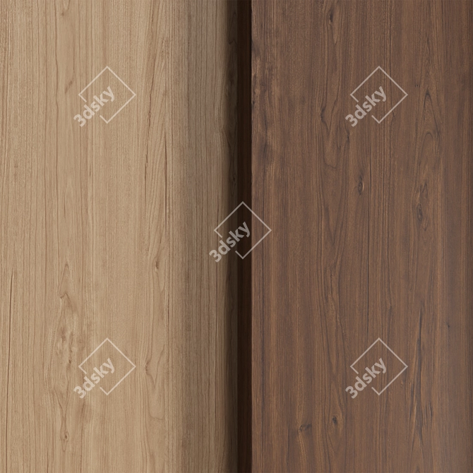 Seamless Oak Texture Pack 3D model image 2