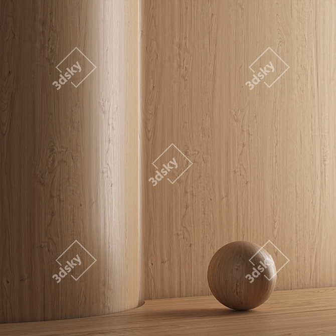 Seamless Oak Texture Pack 3D model image 4