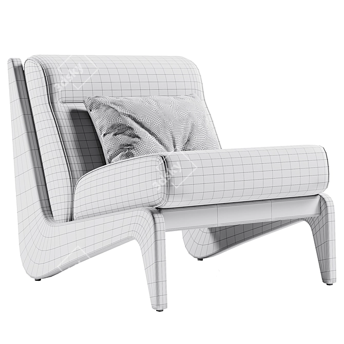 Fletcher Armless Chair Render Bundle 3D model image 4