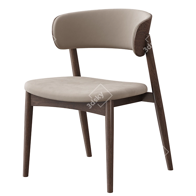 Siena Chair Deep House Modern 3D model image 4