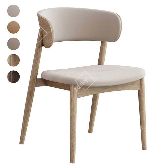 Siena Chair Deep House Modern 3D model image 8