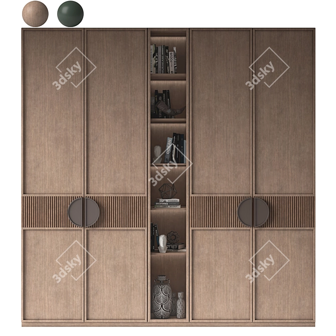 Versatile 3D Wardrobe Model Set 3D model image 1