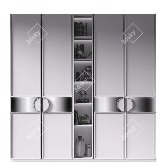 Versatile 3D Wardrobe Model Set 3D model image 4