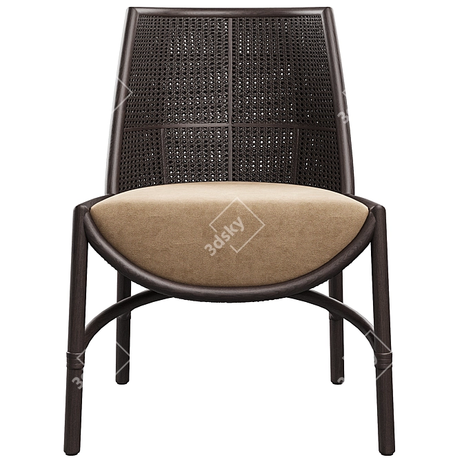 Stylish Taru Side Chair 3D model image 5