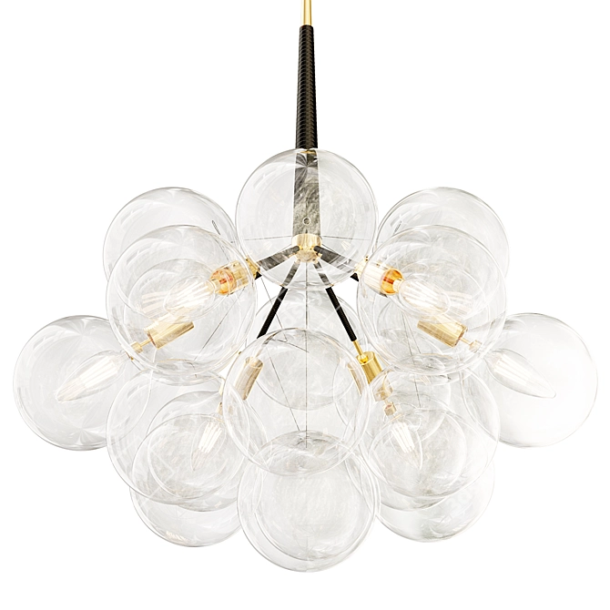 Luxury Designer Chandelier Bubbles A 3D model image 2