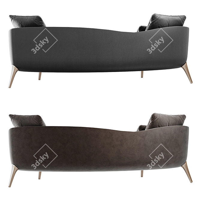 Modern Comfort Statement Sofa 3D model image 3