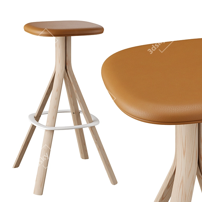 Modern Stool by Lapalma 3D model image 1