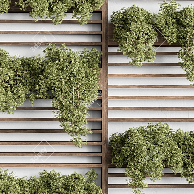 Cascading Indoor Plant Display 3D model image 5