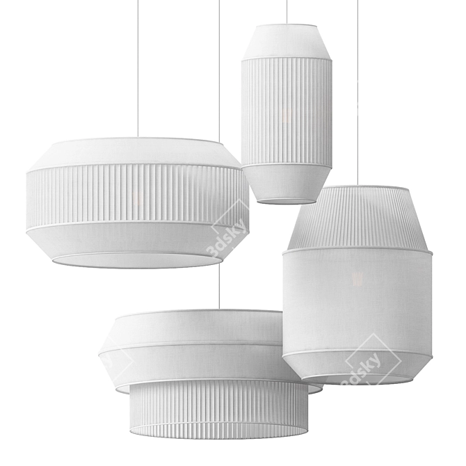 Modern Delta Pendant Lighting Collection 3D model image 4