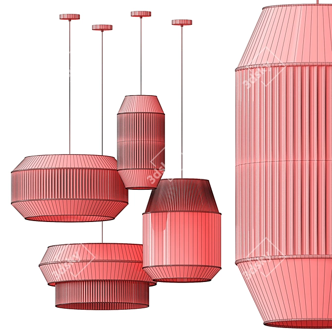 Modern Delta Pendant Lighting Collection 3D model image 5