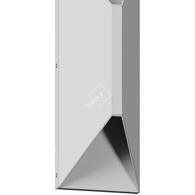 Elegant Modern Metal Outdoor Sconce 3D model image 5