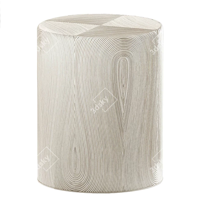 Natural Wood Arteriors End Table 3D model image 3