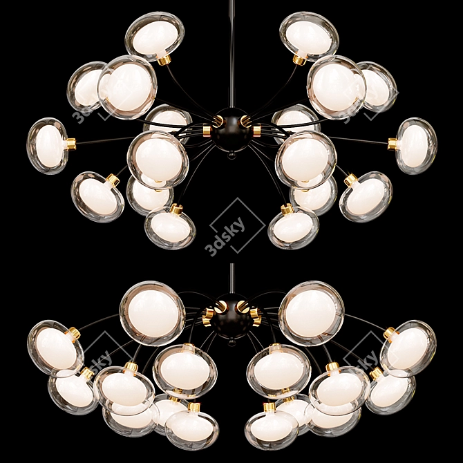 Contemporary Chandelier CONFERO - Stylish Lighting 3D model image 1