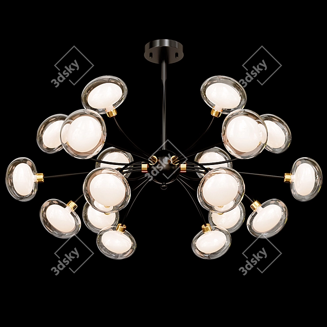 Contemporary Chandelier CONFERO - Stylish Lighting 3D model image 2