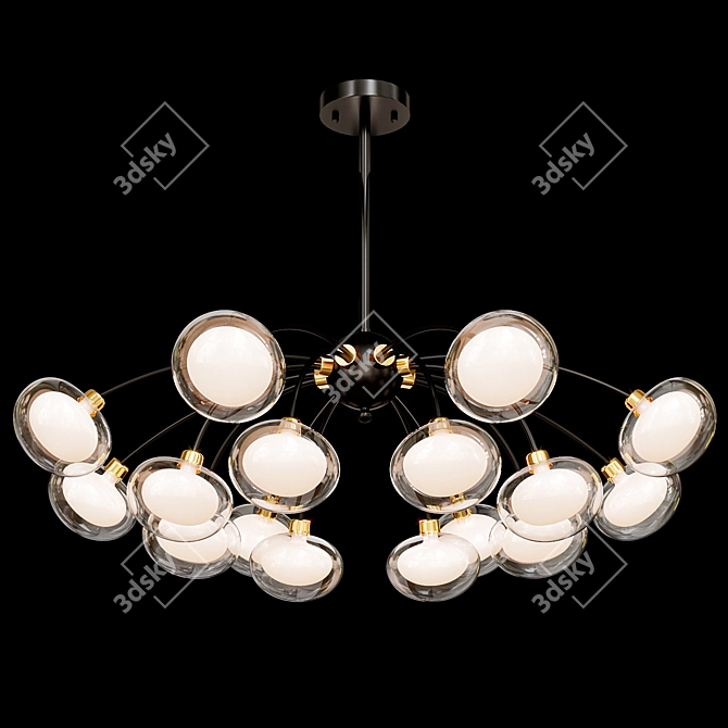 Contemporary Chandelier CONFERO - Stylish Lighting 3D model image 3