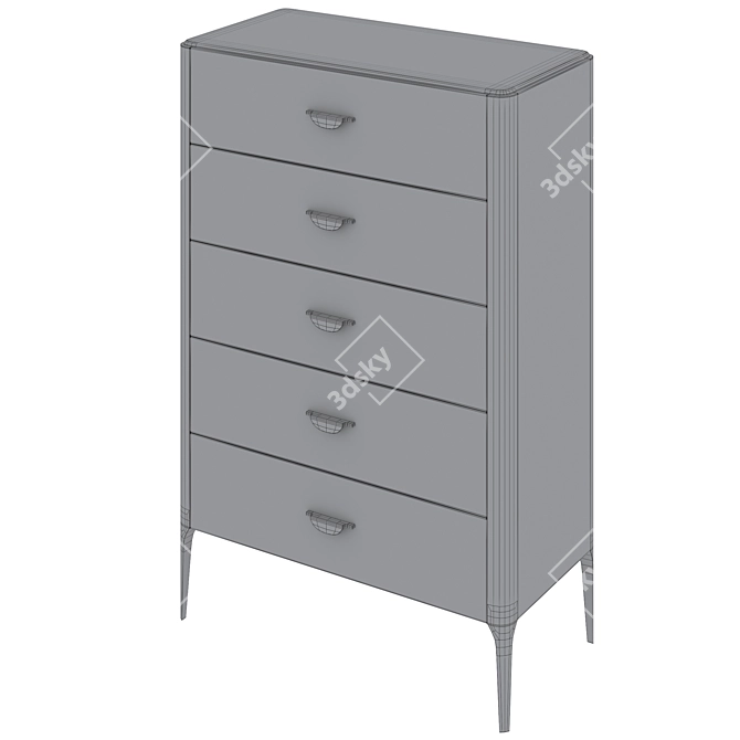 SLOANE 2 Tall Chest Drawers 3D model image 5