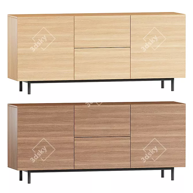 Stylish Lulu Cube Furniture Set 3D model image 2