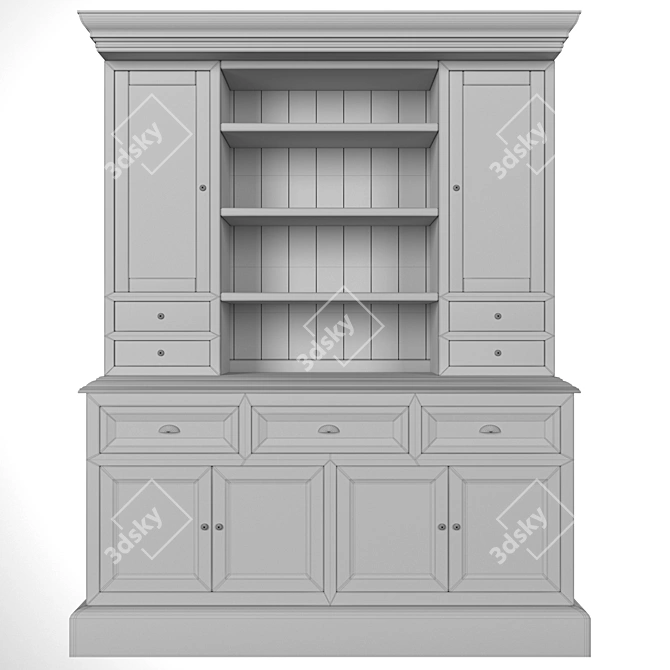 Modern Bookshelf Display Showcase 3D model image 3