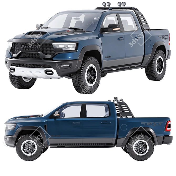 Dodge Ram 1500 TRX 3D Model 3D model image 2