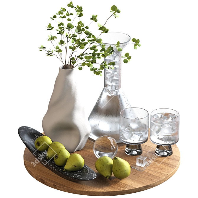  Culinary Creations Bundle with Beverages 3D model image 1