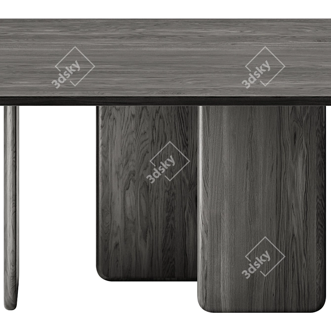 Modern TEULAT ARQ Rectangular Table 3D model image 3