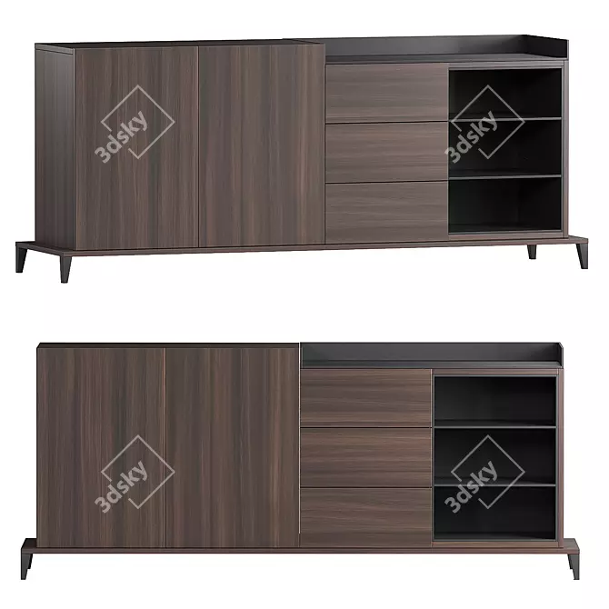 Elegant Milos Sideboard: Modern Design 3D model image 1