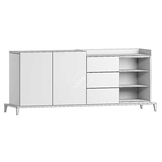 Elegant Milos Sideboard: Modern Design 3D model image 2