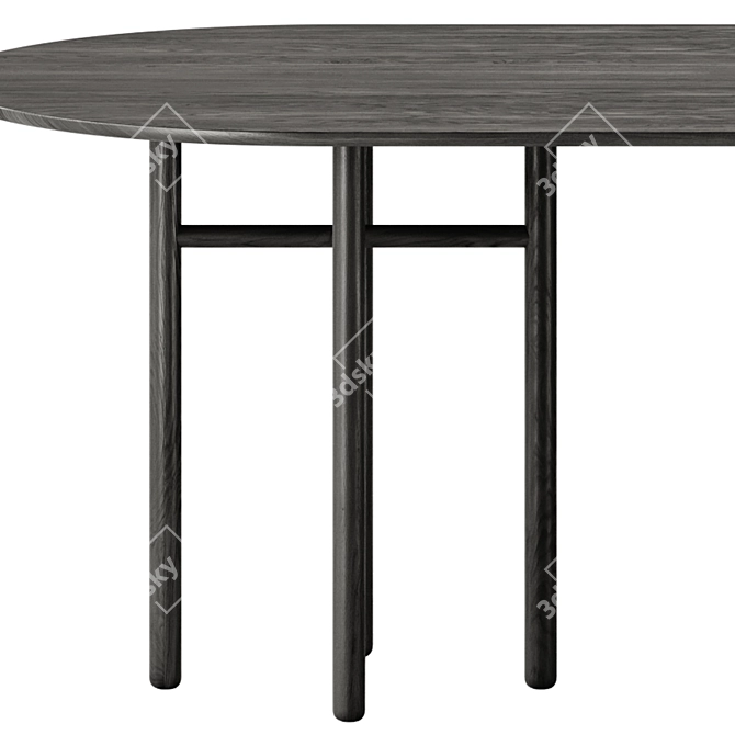 TEULAT JUNCO Modern Oval Table 3D model image 4