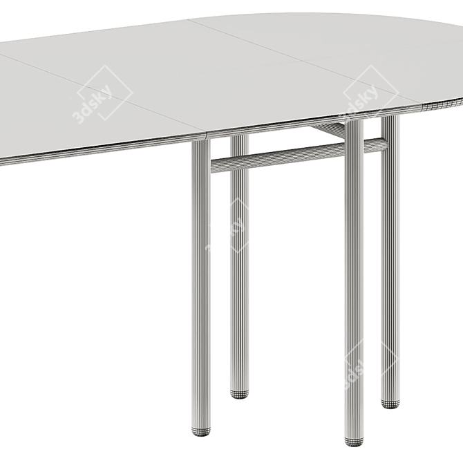 TEULAT JUNCO Modern Oval Table 3D model image 6