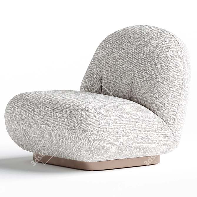 Elegant Valsheep Accent Chair 3D model image 3