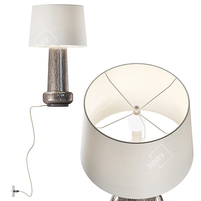 Elegant Messina Vase Table Lamp 3D model image 2