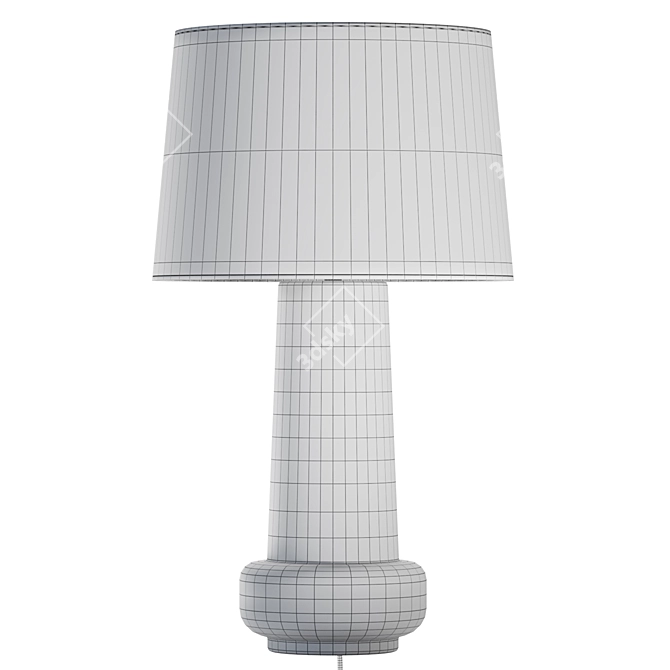 Elegant Messina Vase Table Lamp 3D model image 4