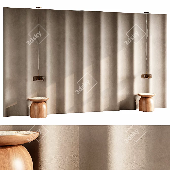 Elegant 3D Panel Design 3D model image 1