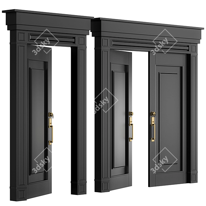 Exterior Door 18, 3D Model 3D model image 1