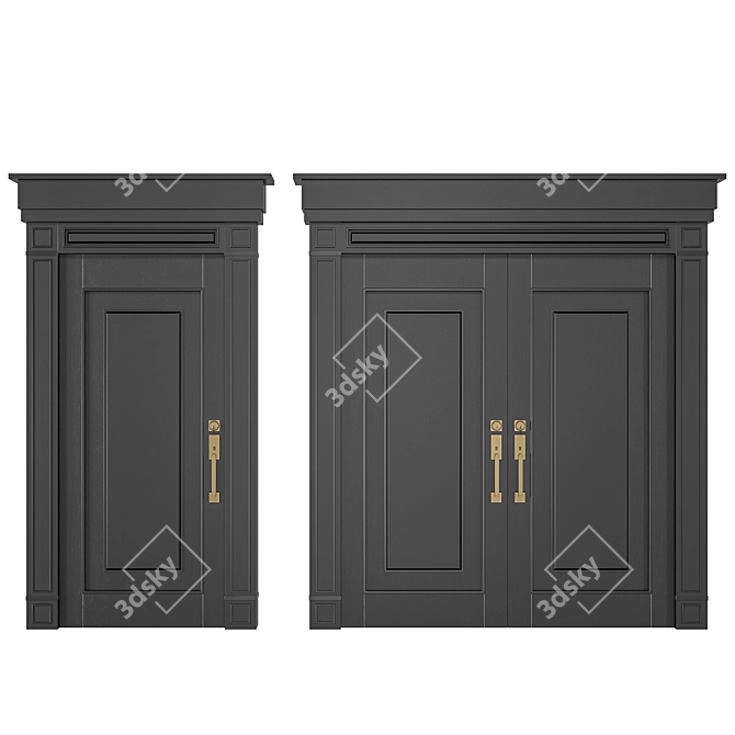 Exterior Door 18, 3D Model 3D model image 2