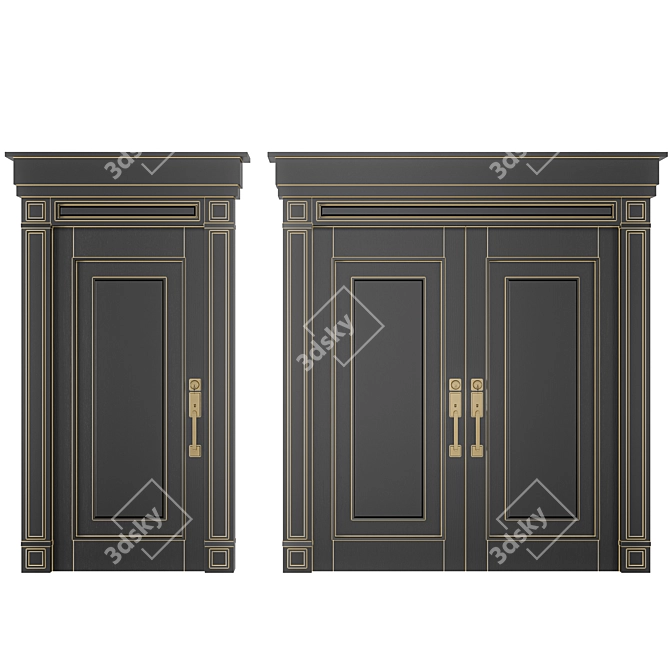 Exterior Door 18, 3D Model 3D model image 4