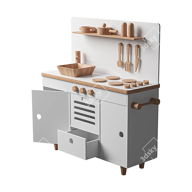 Mini Chef Play Kitchen Set 3D model image 3