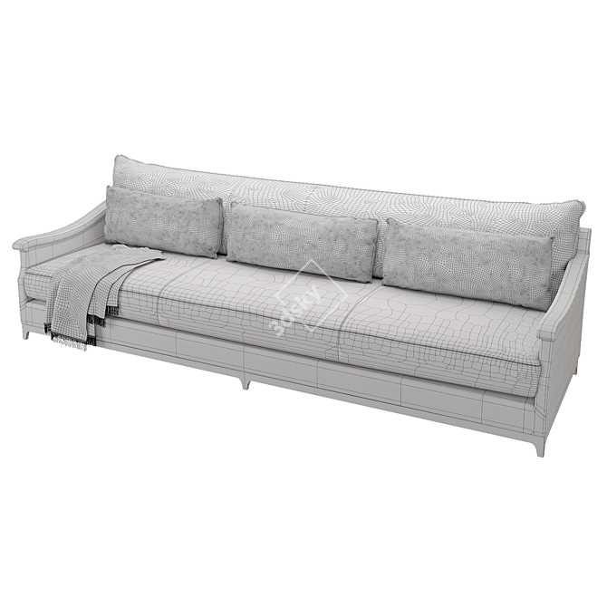 European Tradition Custom Sofa Premier 3D model image 2